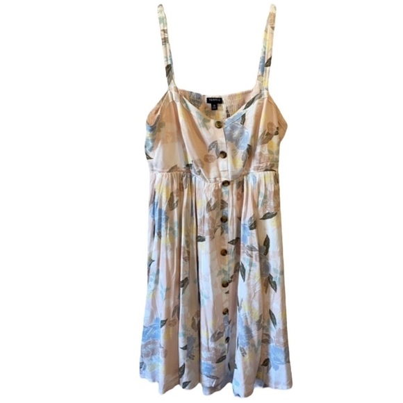 TORRID Light Pink Floral Hi-lo Challis Dress NWT SIZE 00 (10) - Picture 4 of 8